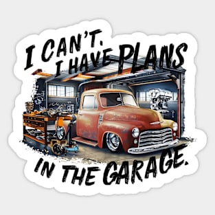 I can't. I have plans in the garage. fun car DIY Excuse eight Sticker